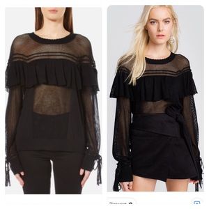 NWT! Wildfox Women's Mirage Sweatshirt Black